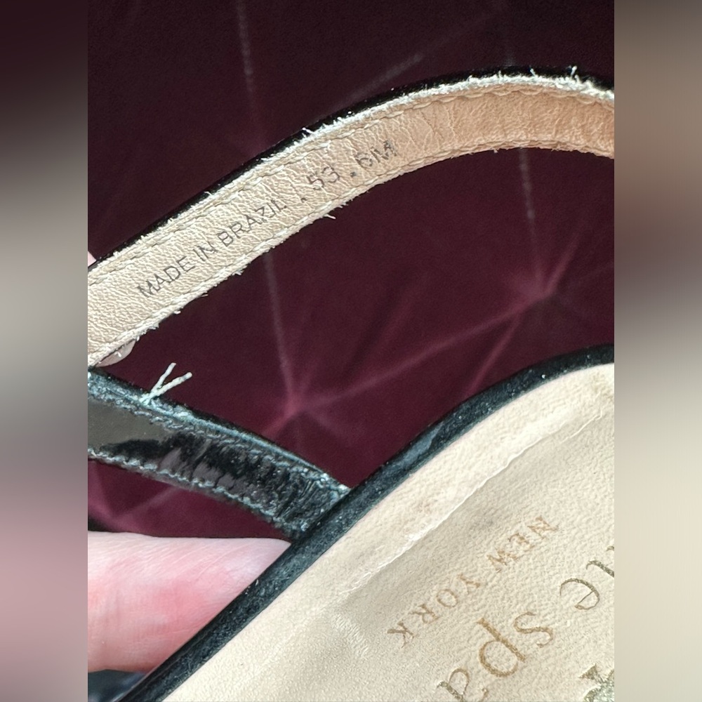 Kate Spade Talanse Strappy‎ Patent Wedge, US 6 - Picture 6 of 6